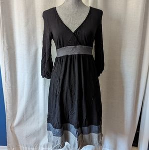 Gap Black and grey stretch dress